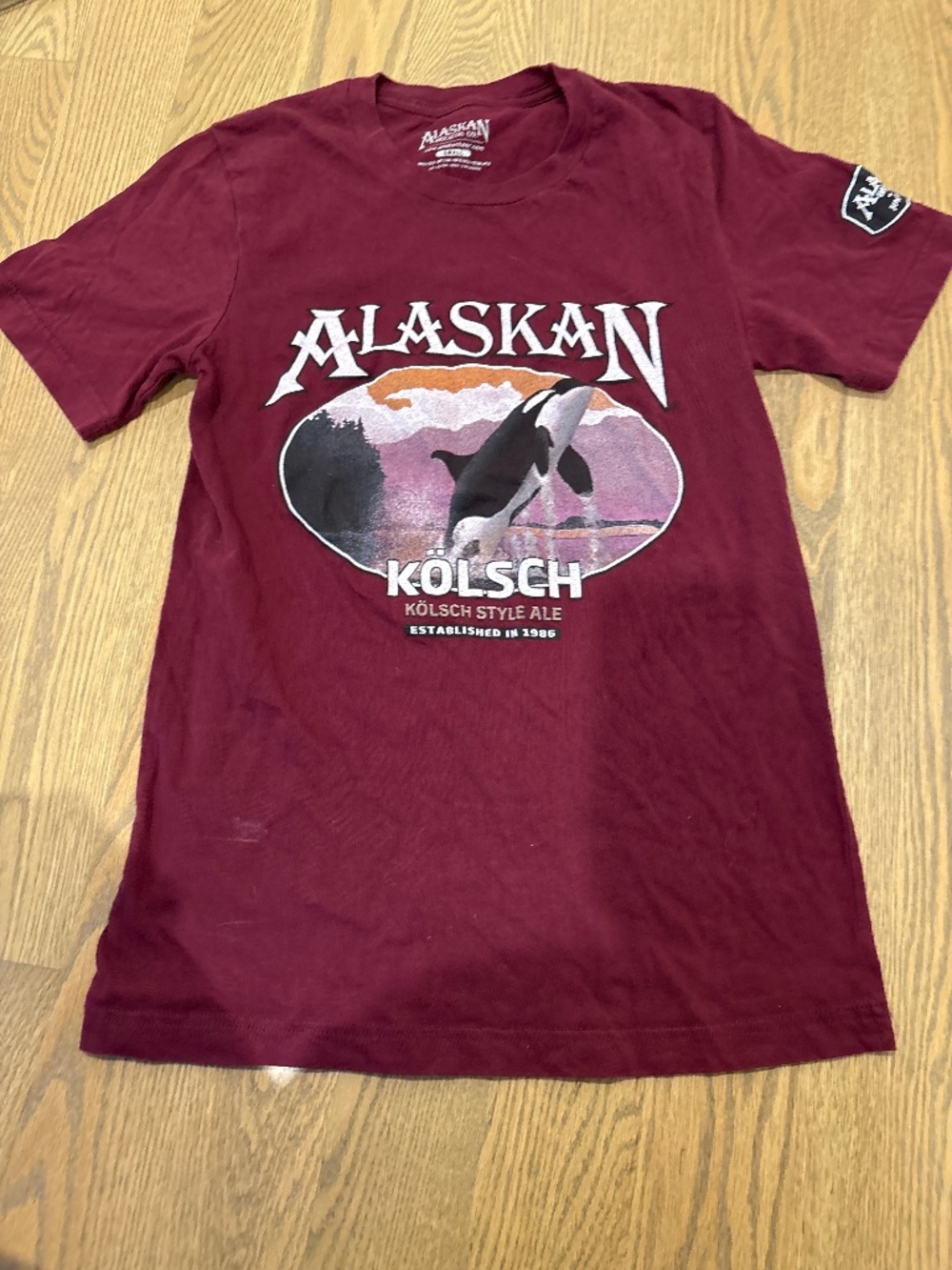 Alaskan Brewing Company tshirt orca Small